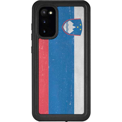 Slovenia Flag Distressed Galaxy S20 Waterproof Case